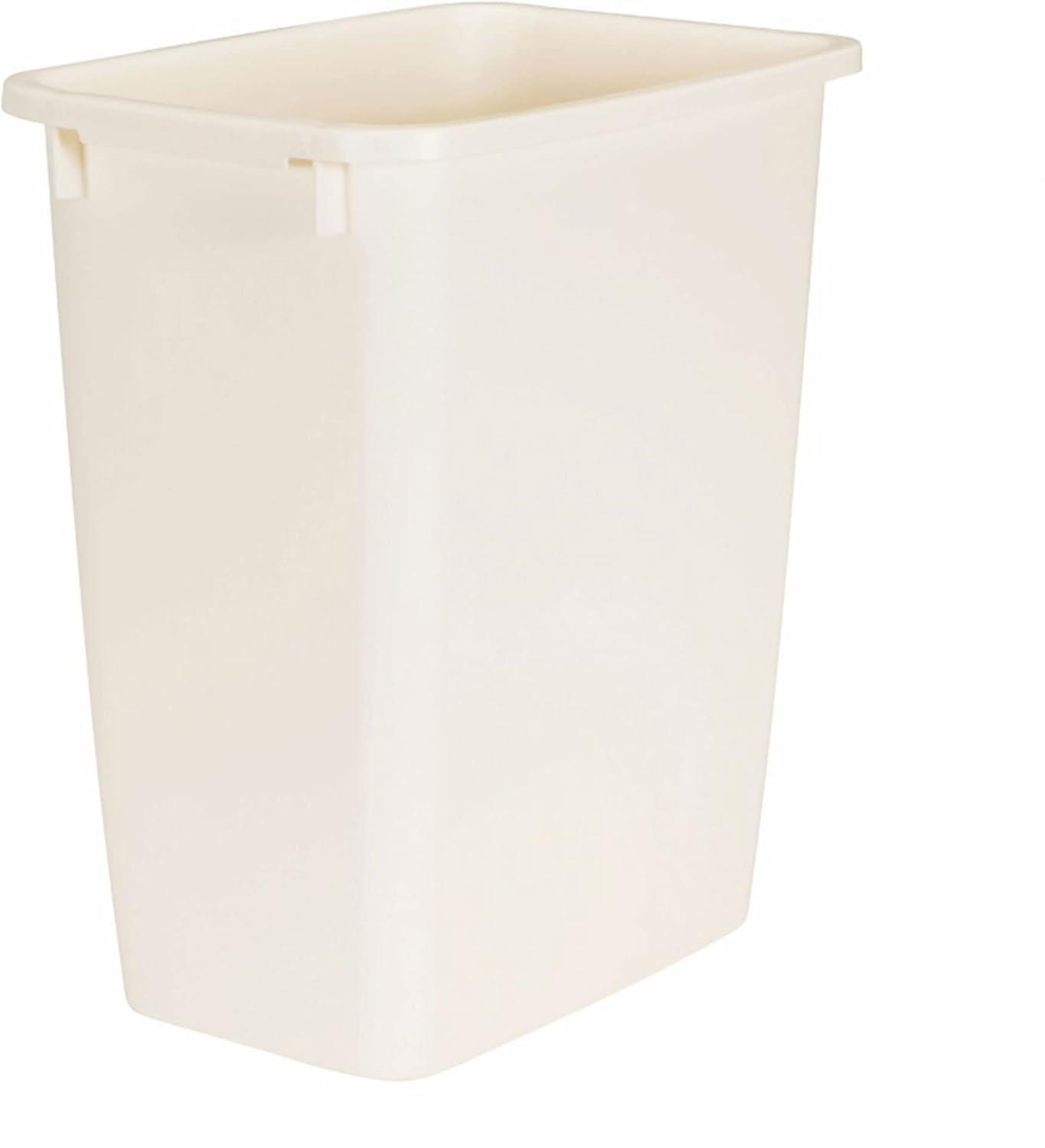 Rubbermaid Commercial Products Rubbermaid 21 Quart Kitchen, Bathroom, and Office Wastebasket Trash Can, Bisque