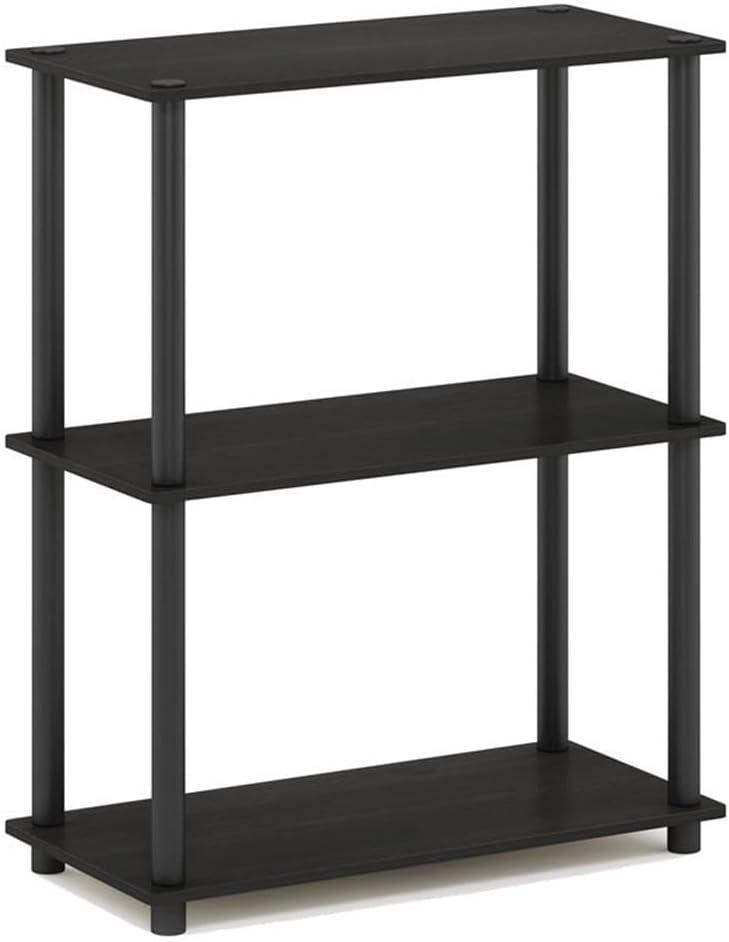 Furinno 3-Tier Industrial Bookcase Compact Bookshlef Multipurpose Open Storage Shelf Display Rack