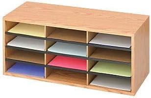Safco Products Company Small Wood/Corrugated Literature Organizer