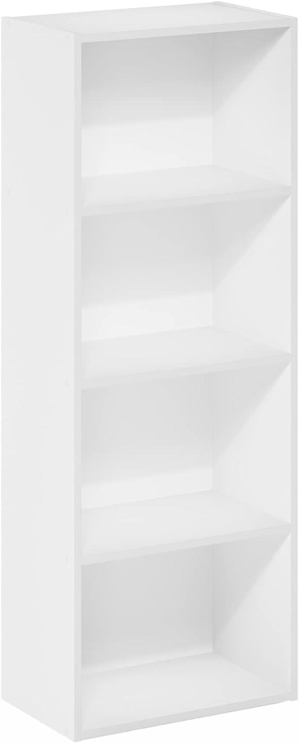 Furinno 21051WH Luder 4-Tier Open Shelf Bookcase, White