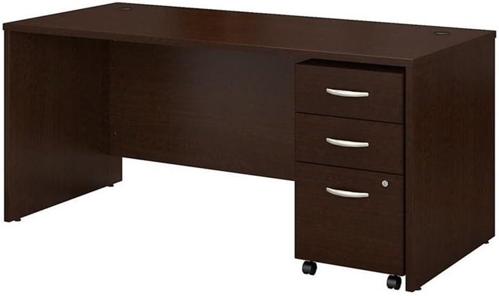 Series C Office Desk with 3 Drawer Mobile File Cabinet