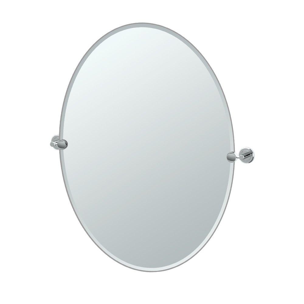 Latitude II Frameless Oval Wall Mirror | Bathroom Vanity Mirror