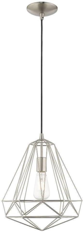 Livex Lighting Knox 1 - Light Pendant in  Brushed Nickel