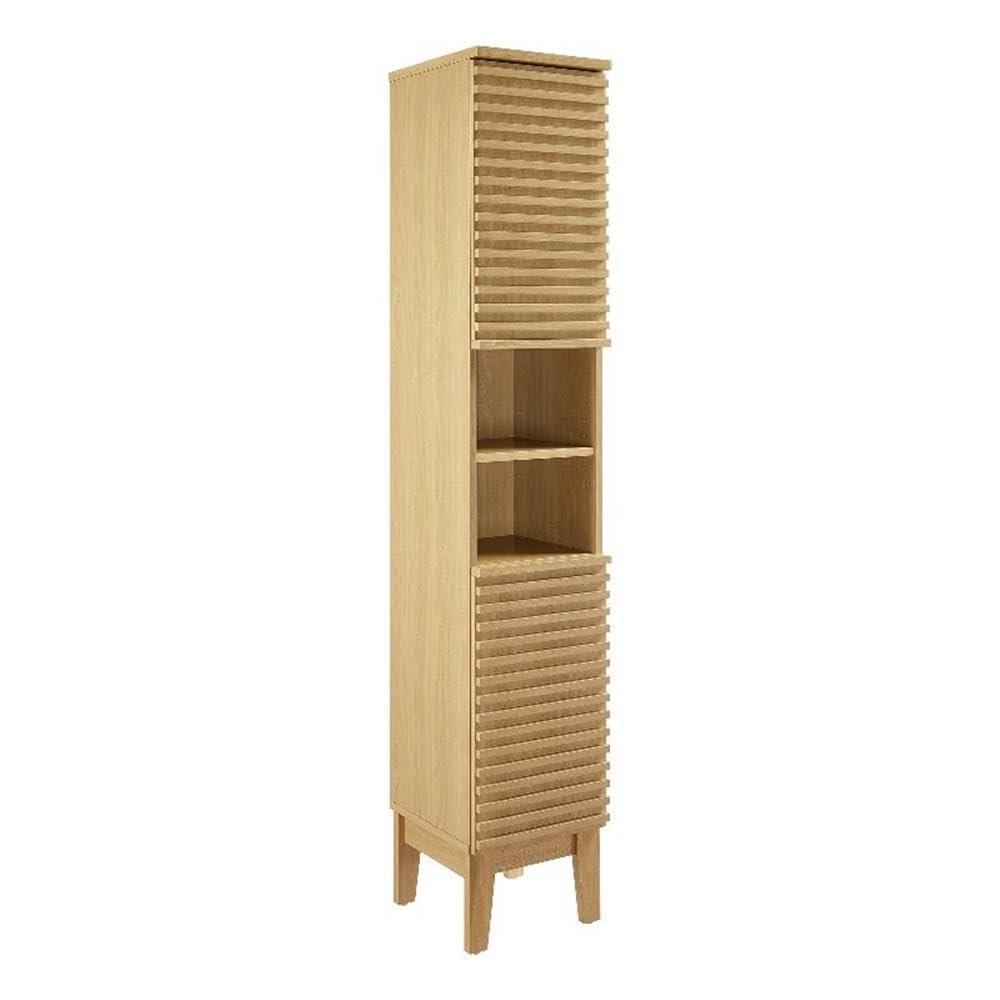 Modway Render Tall Narrow Bathroom Storage Cabinet