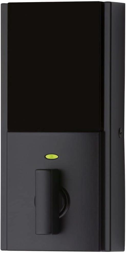 Matte Black Electronic Keypad Deadbolt with SmartKey Security