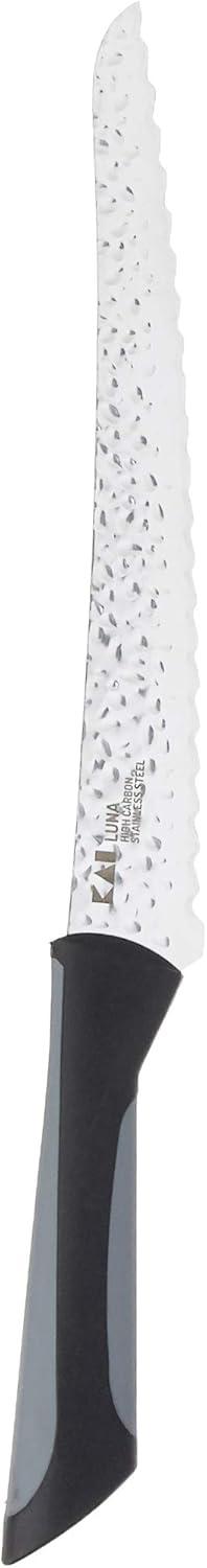 Kai PRO Luna Bread Knife 9”, Wide Serrations are Gentle on Bread, Comfortable Handle Offers Secure Grip in Wet Conditions Serrated Kitchen Knife