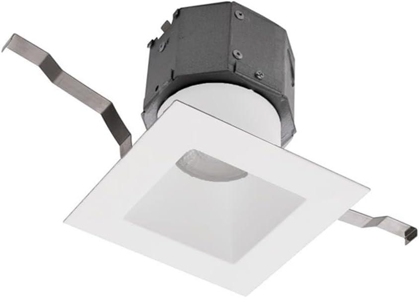 WAC Lighting Pop-in 4" Square LED 5-CCT Recessed Kit in White (Set of 12)