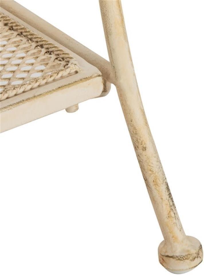 Torus 3-Tier Shelf - Indoor/Outdoor - PAT5022 - Pearl White - Safavieh