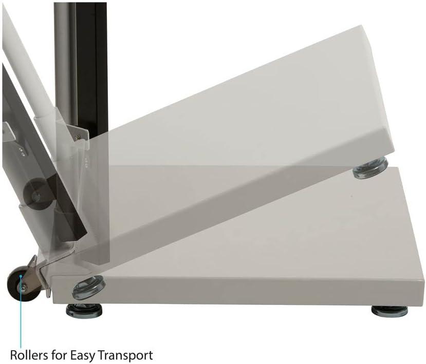 White Steel Digital Physician Scale with LCD Display