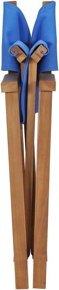 vidaXL Folding Director's Chair Solid Teak Wood