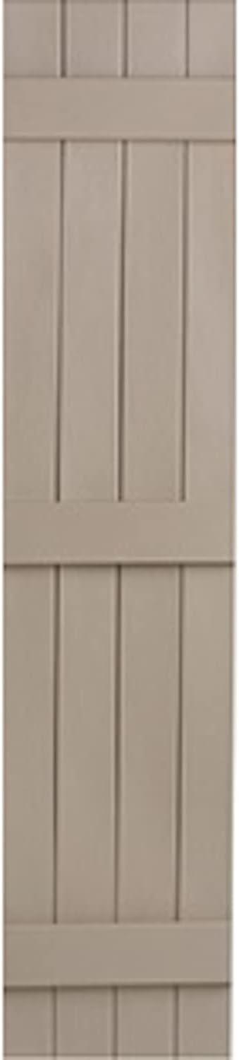 Homeside 4 Board and Batten Joined Vinyl Shutters (1 Pair) In Stock Now