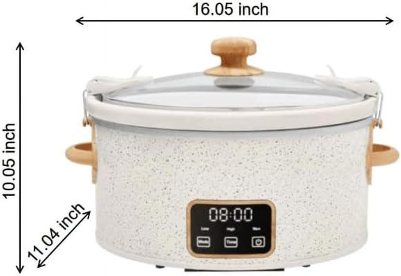 The Pioneer Woman 6 QT Slow Cooker, Locking Lid, Digital, Brilliant Blooms, Model PW8400778514-7