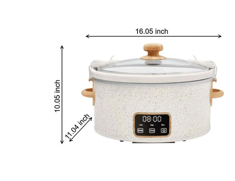 The Pioneer Woman 6 QT Slow Cooker, Locking Lid, Digital, Brilliant Blooms, Model PW8400778514-7