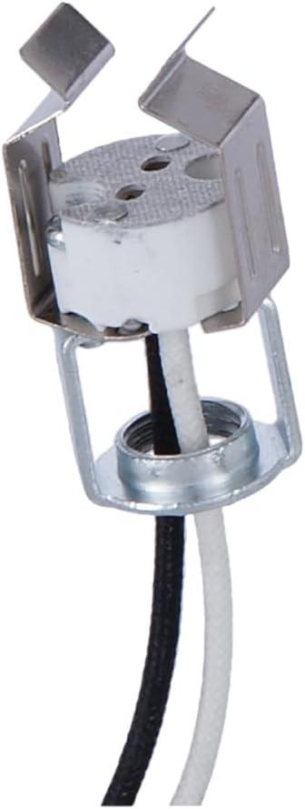 Porcelain Bi-Pin Halogen Socket with MR-16 Clip