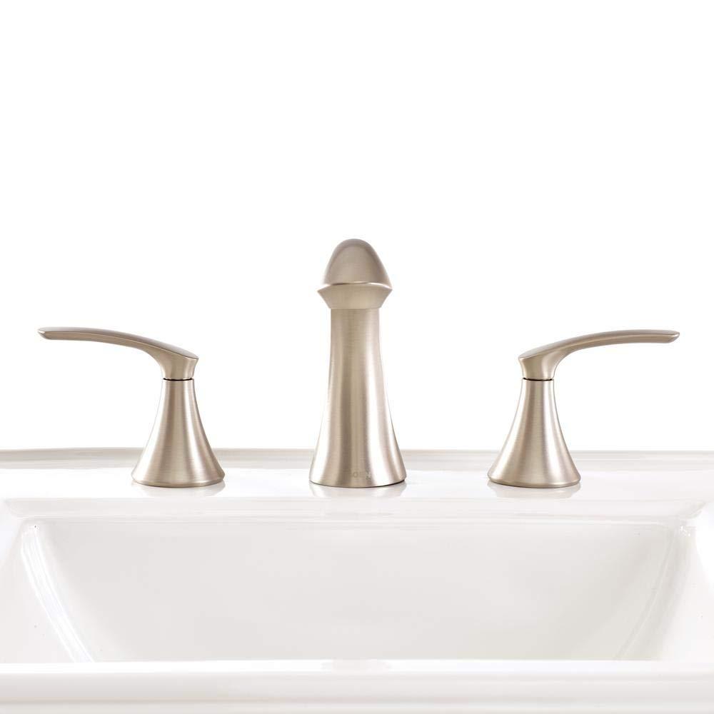 Moen Ws84551 Darcy 1.2 GPM Double Handle Widespread Bathroom Faucet - Nickel