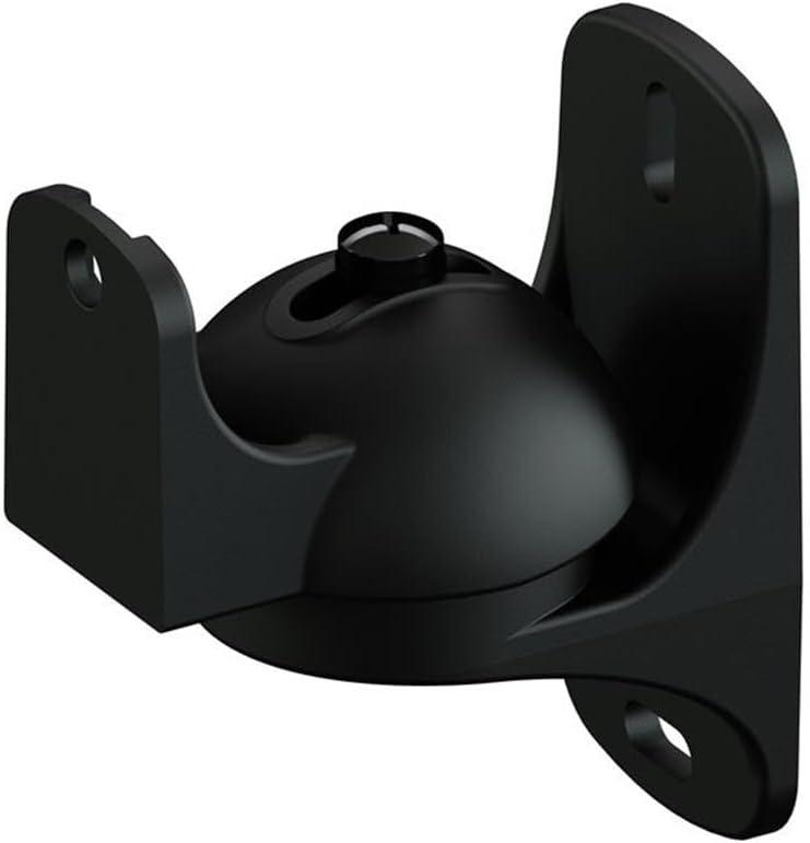 Black Adjustable Nylon Speaker Wall Mount Kit with Brackets