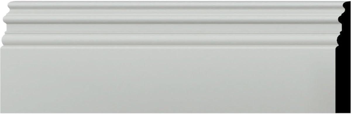 7 3/8"H x 1"P x 94 1/2"L Hillsborough Baseboard Moulding (8-Pack)