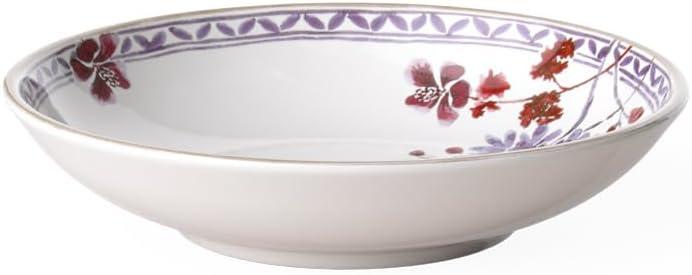 Multicolor Floral Ceramic Round Serving Bowl