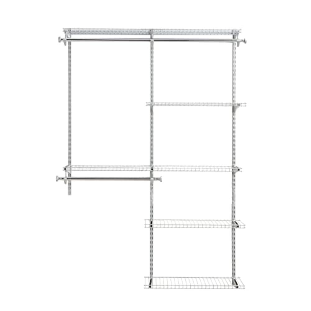 MAXAYA Deluxe Custom Closet Kit, 4-8 Ft. Adju...