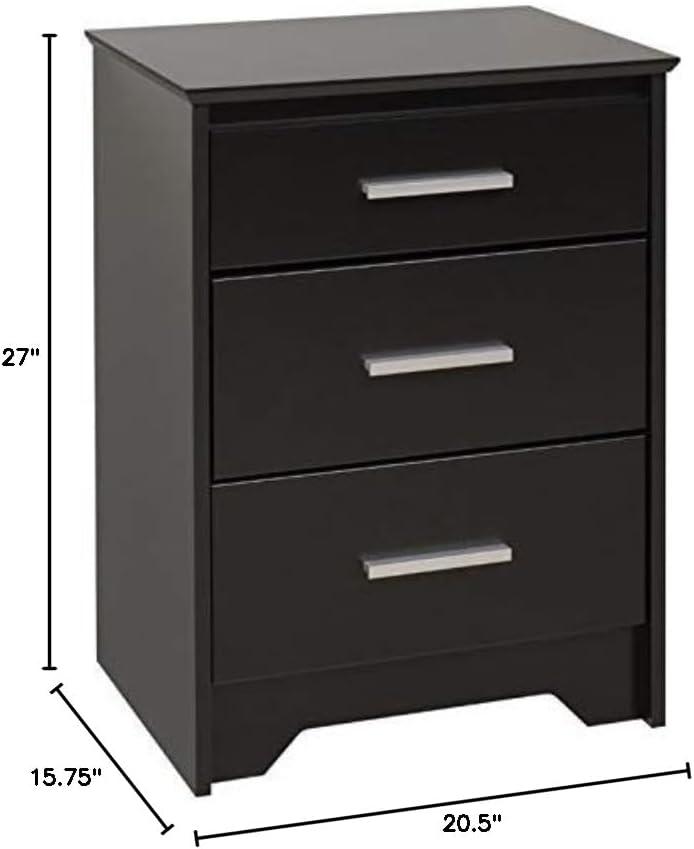 Coal Harbor 3 - Drawer Tall Nightstand - Prepac