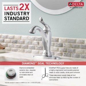 Linden™ Single Hole Bathroom Faucet with Drain Assembly and DIAMOND™ Seal Technology