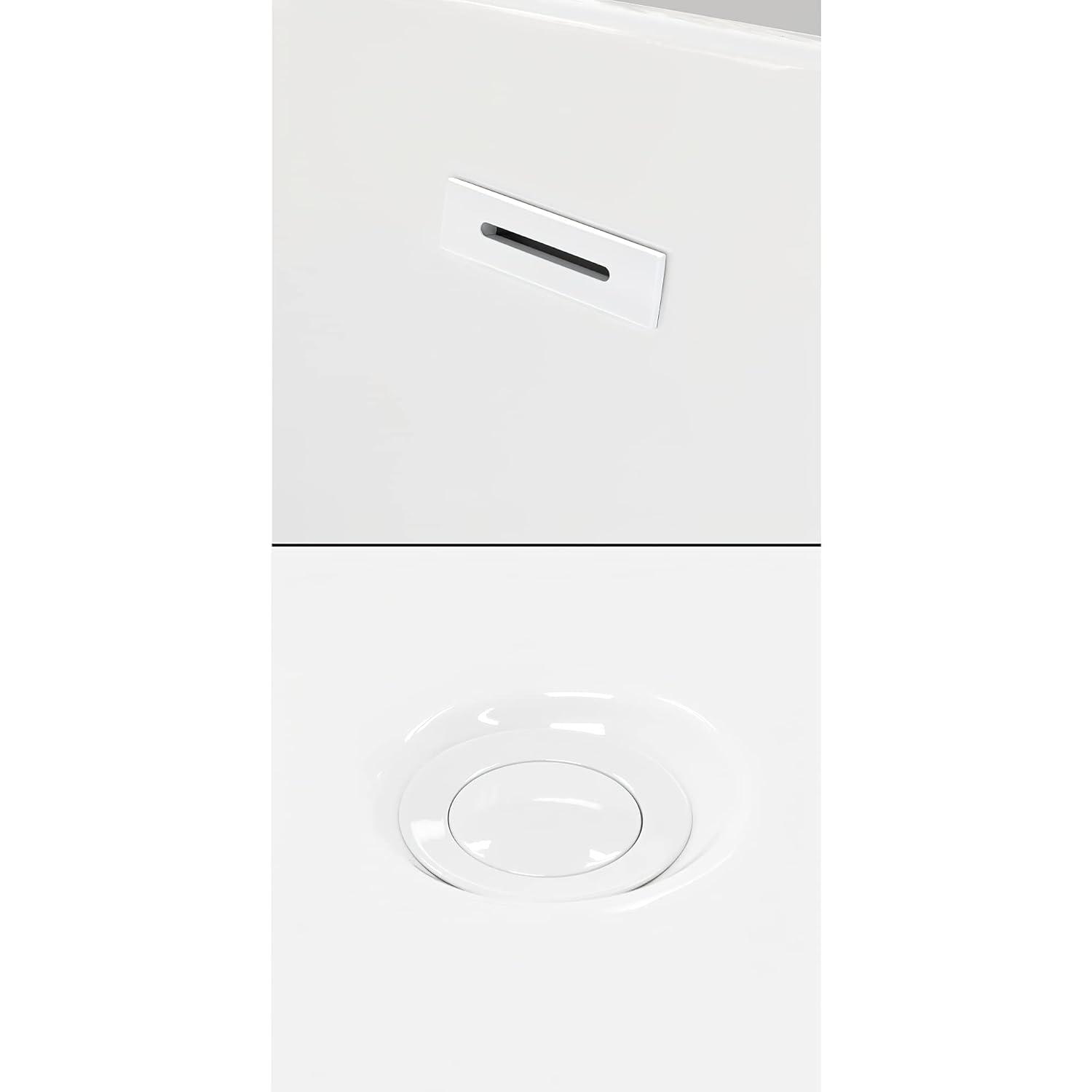 Rebecca 65'' x 32'' Freestanding Soaking Acrylic Bathtub