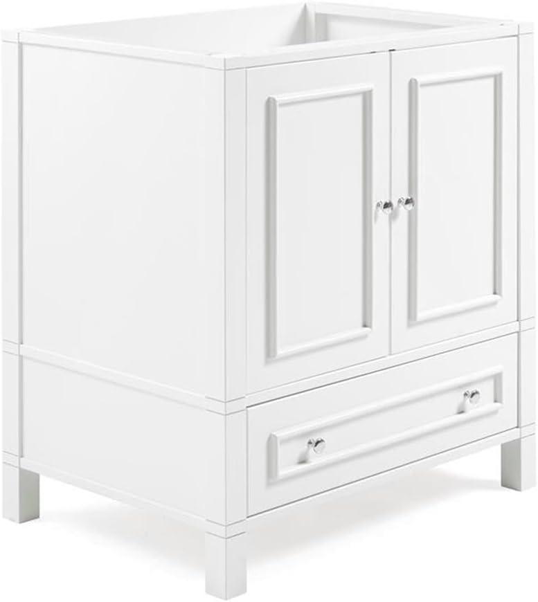 Williamsburg 30"W Transitional Style Vanity Cabinet With Soft Close Doors And Drawers