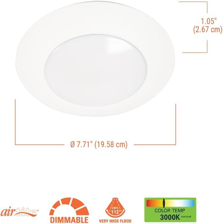 3.47'' Dimmable Air-Tight LED Retrofit Recessed Lighting Kit