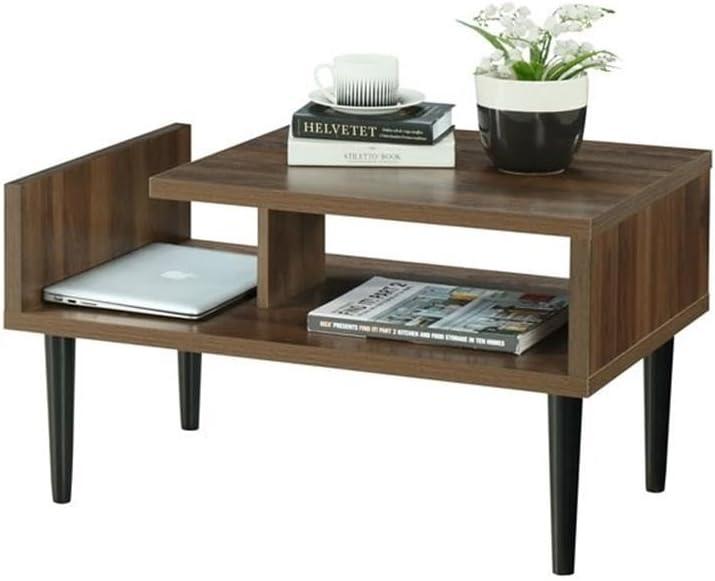 OS Home and Office Furniture 31.5" Wood Coffee Table in Danish Walnut