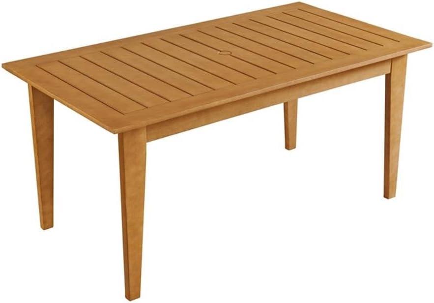 Alaterre Furniture Barton Eucalyptus Wood Rectangle Outdoor Dining Table