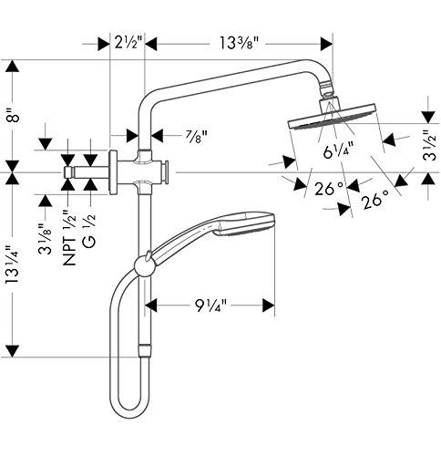 Croma Sam Plus 160 Complete Shower System