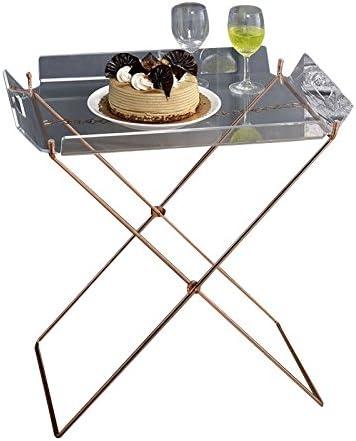 Acme Furniture Cercie Bar Serving Cart Clear Acrylic/Copper Finish