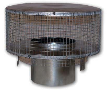 Superior - Astria - IHP - Chimney Cap Round Top w/Mesh Screen for 8DM Pipe RT-8DM F0916, Silver