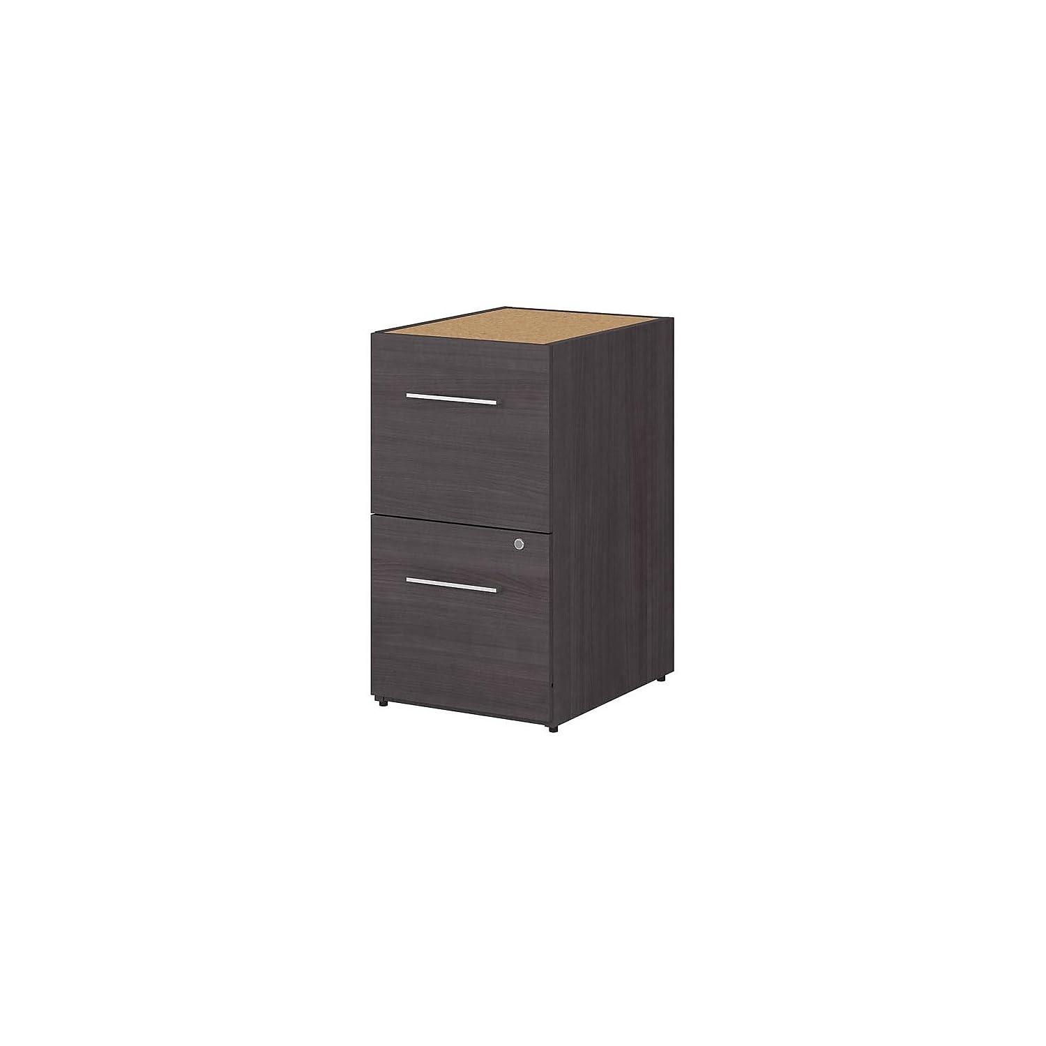 Storm Gray Vertical 2-Drawer Lockable Filing Cabinet