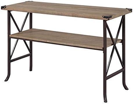 Convenience Concepts Brookline Console Table, Driftwood/Brown Frame