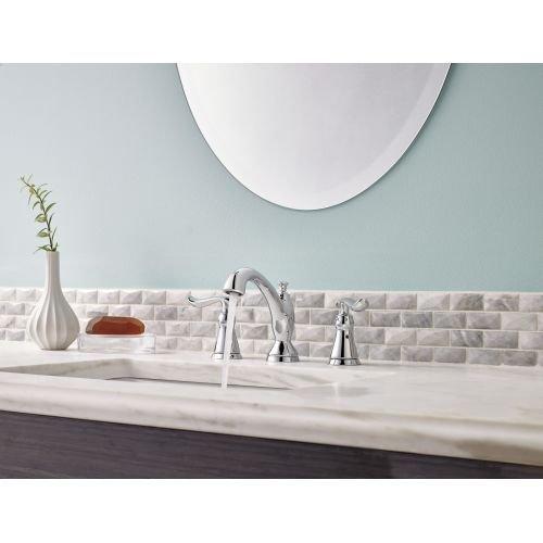 Linden Widespread Bathroom Faucet 3 Hole, 2-handle Bathroom Sink Faucet with Drain Assembly