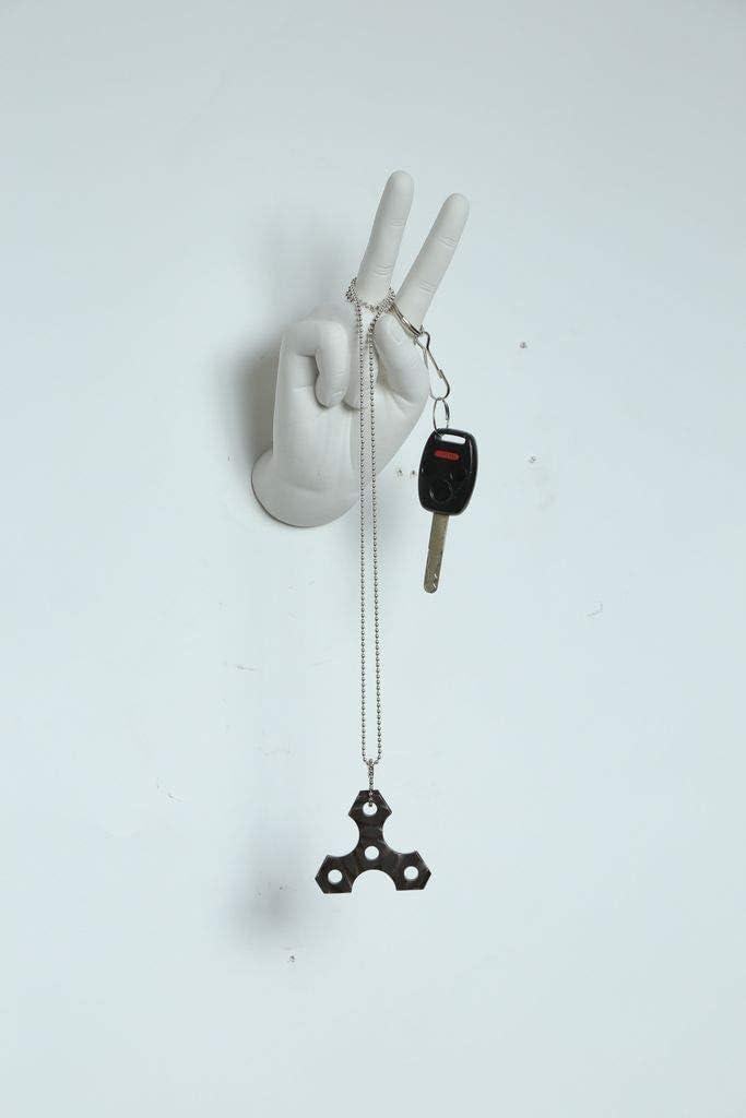 Wrought Studio™ Serap White Peace Hand Wall Mount - 8.5" tall