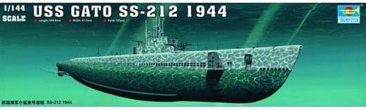 Trumpeter 1/144 USS Gato SS212 Submarine 1944 Model Kit