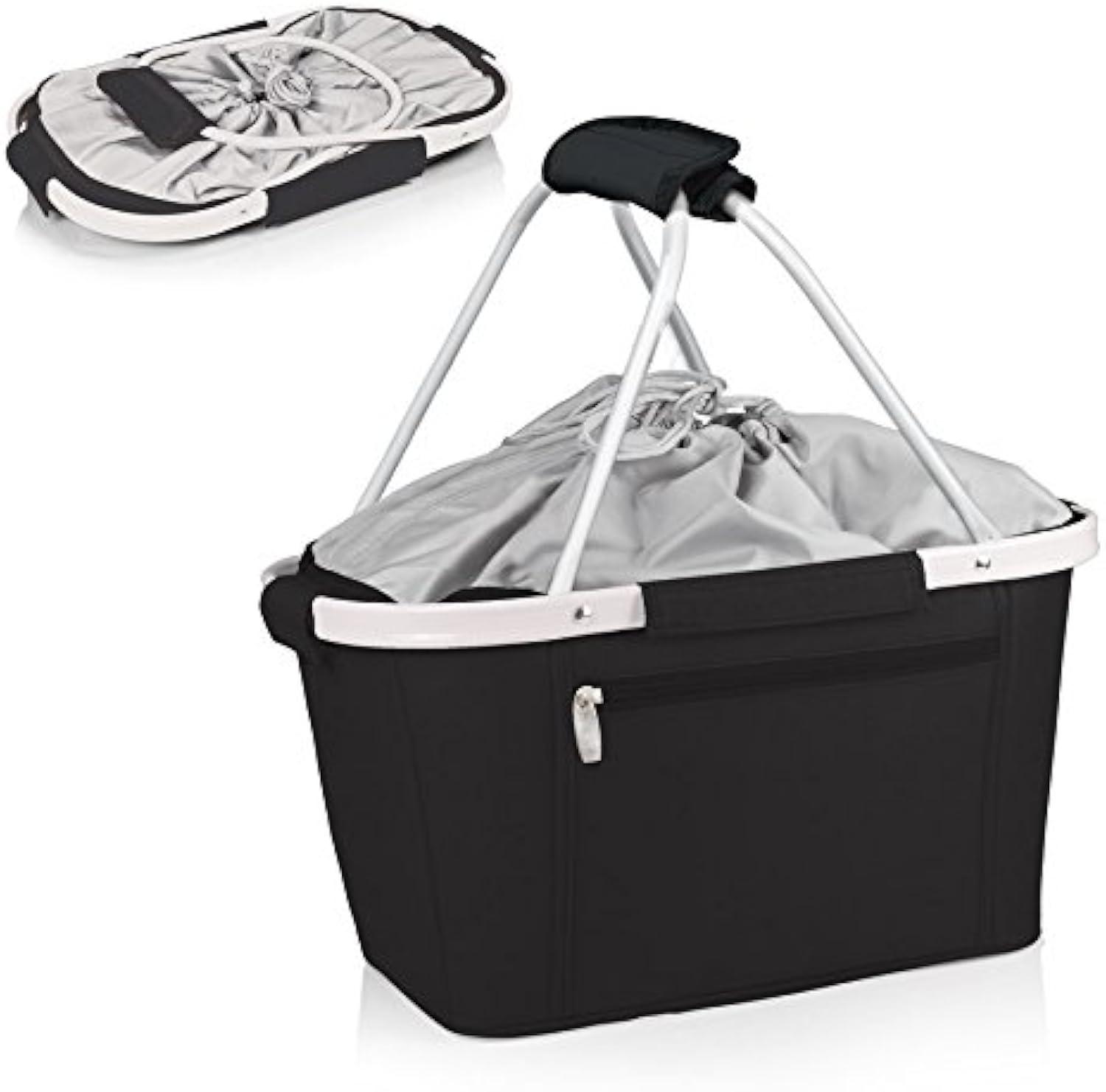 ONIVA - a Picnic Time brand Metro Shopping Basket - Insulated Picnic Basket - Collapsible Market Basket - Utility Tote Cooler Bag