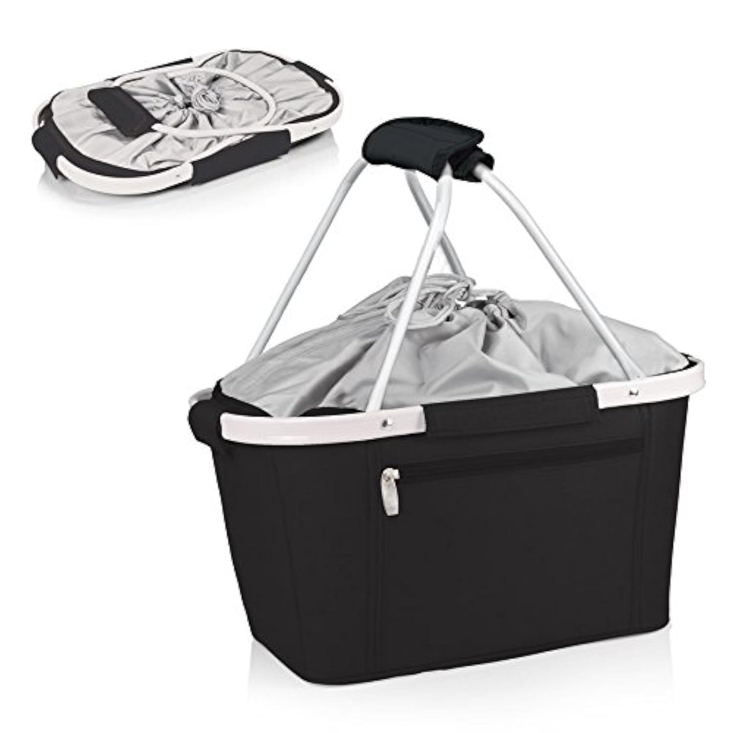 ONIVA - a Picnic Time brand Metro Shopping Basket - Insulated Picnic Basket - Collapsible Market Basket - Utility Tote Cooler Bag