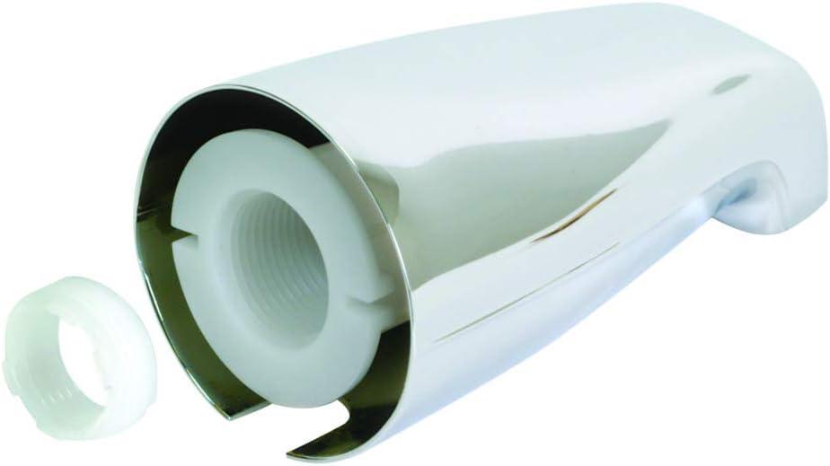 EZ-FLO 15074 Adjustable Tub Spout with Face Bushing, 5-1/8 inch, Chrome faucets