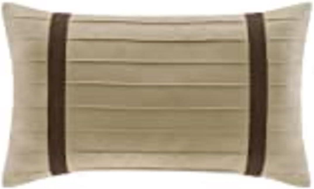 Madison Park Palmer 7 PC Pieced Faux Suede Comforter Set