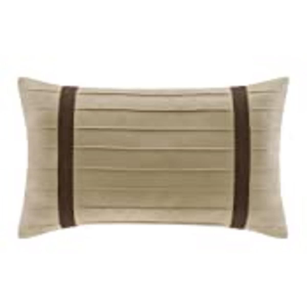 Madison Park Palmer 7 PC Pieced Faux Suede Comforter Set