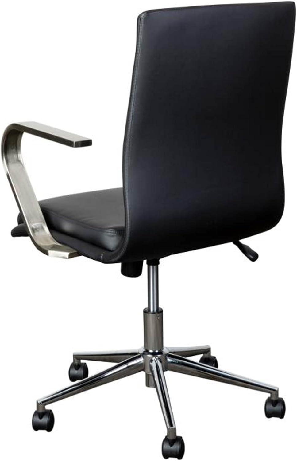 Flash Furniture Mid-Back Designer Upholstered Swivel Executive Office Chair with Armrests