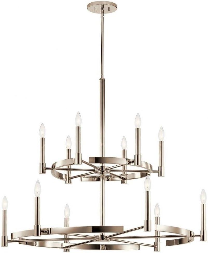 Kichler Lighting Tolani 12 - Light Chandelier in  Polished Nickel