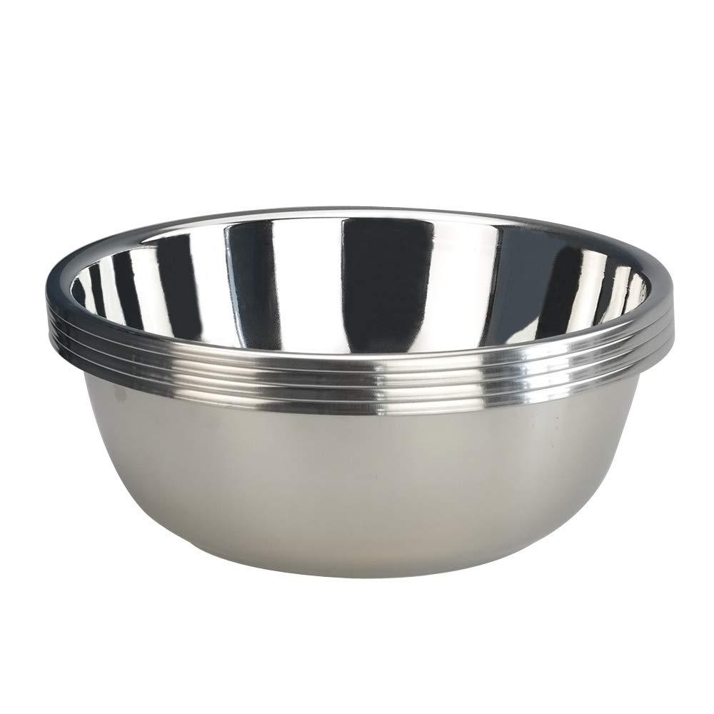 4-Pack Stainless Steel Mixing Bowls/Metal Prep Bowls, Salad Serving Bowl Set