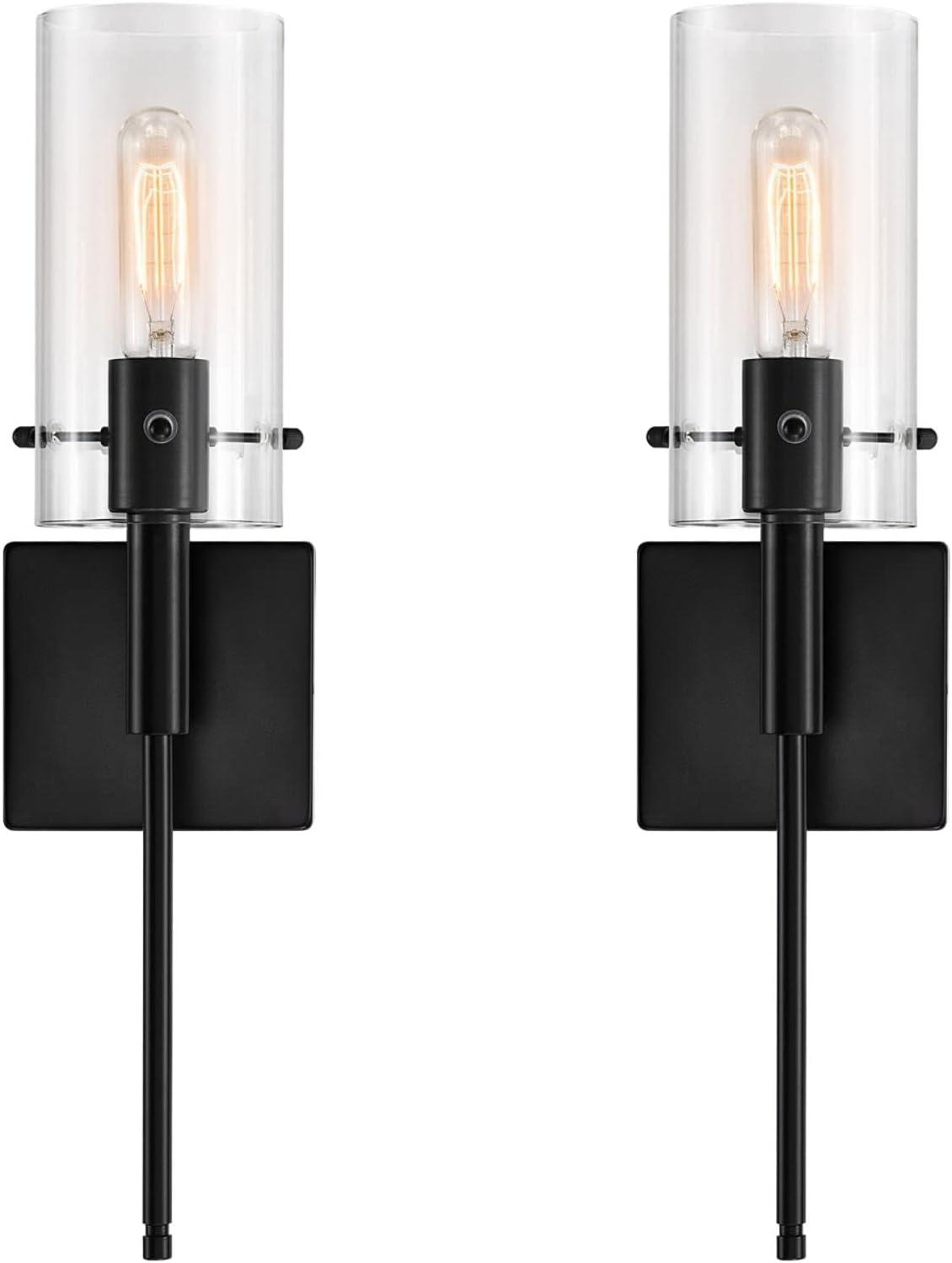 Kyrid Black Iron Armed Sconce Set of 2 Mornden Wall Sconce Set of 2 Hallway Light