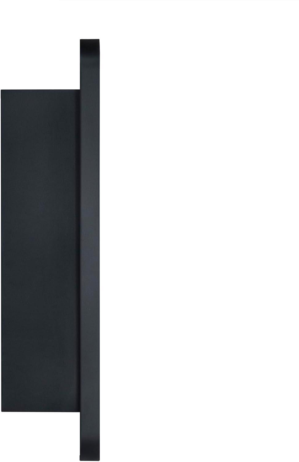 TEHOME  Myriel 30 in. W x 30 in. Surface Mount Round Circle Bathroom Metal Framed Medicine Cabinet with Mirror in Matt Black