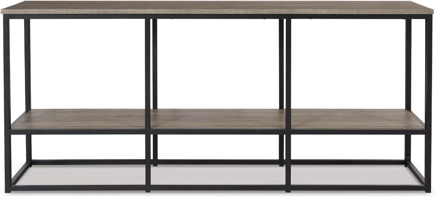 Signature Design by Ashley Contemporary Donnesta 65" TV Stand  Gray/Black
