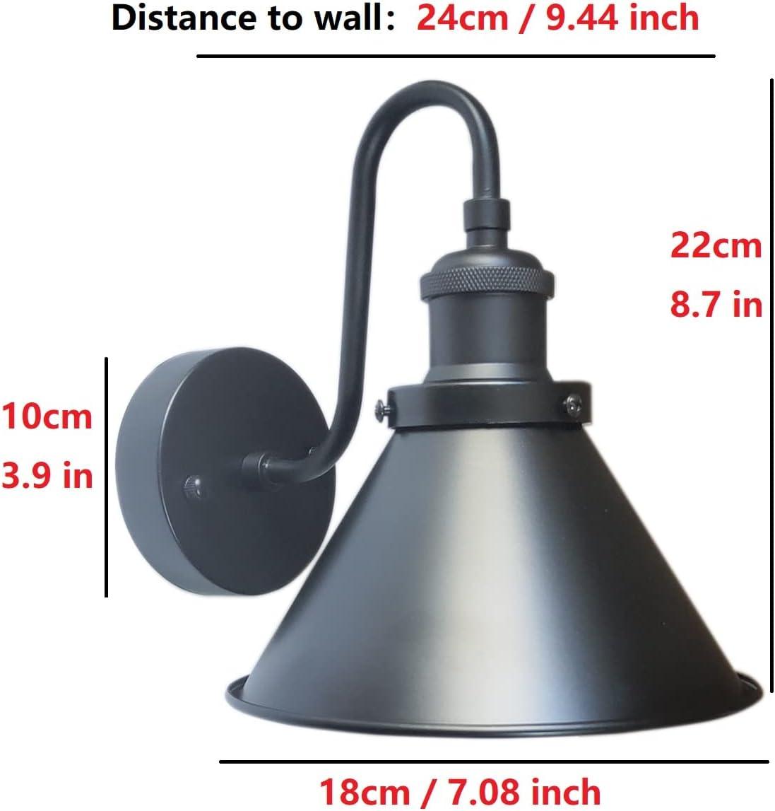 Battery Operated Wall Sconce Decor Set of 2, Black Wireless Wall Sconces with Remote, Dimmable Vintage Led Wall Lights, Wall Lamp for Bedroom Farmhouse Gallery